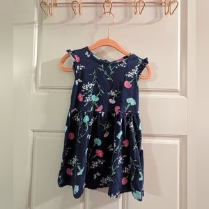 Carter's dress navy floral 18 months